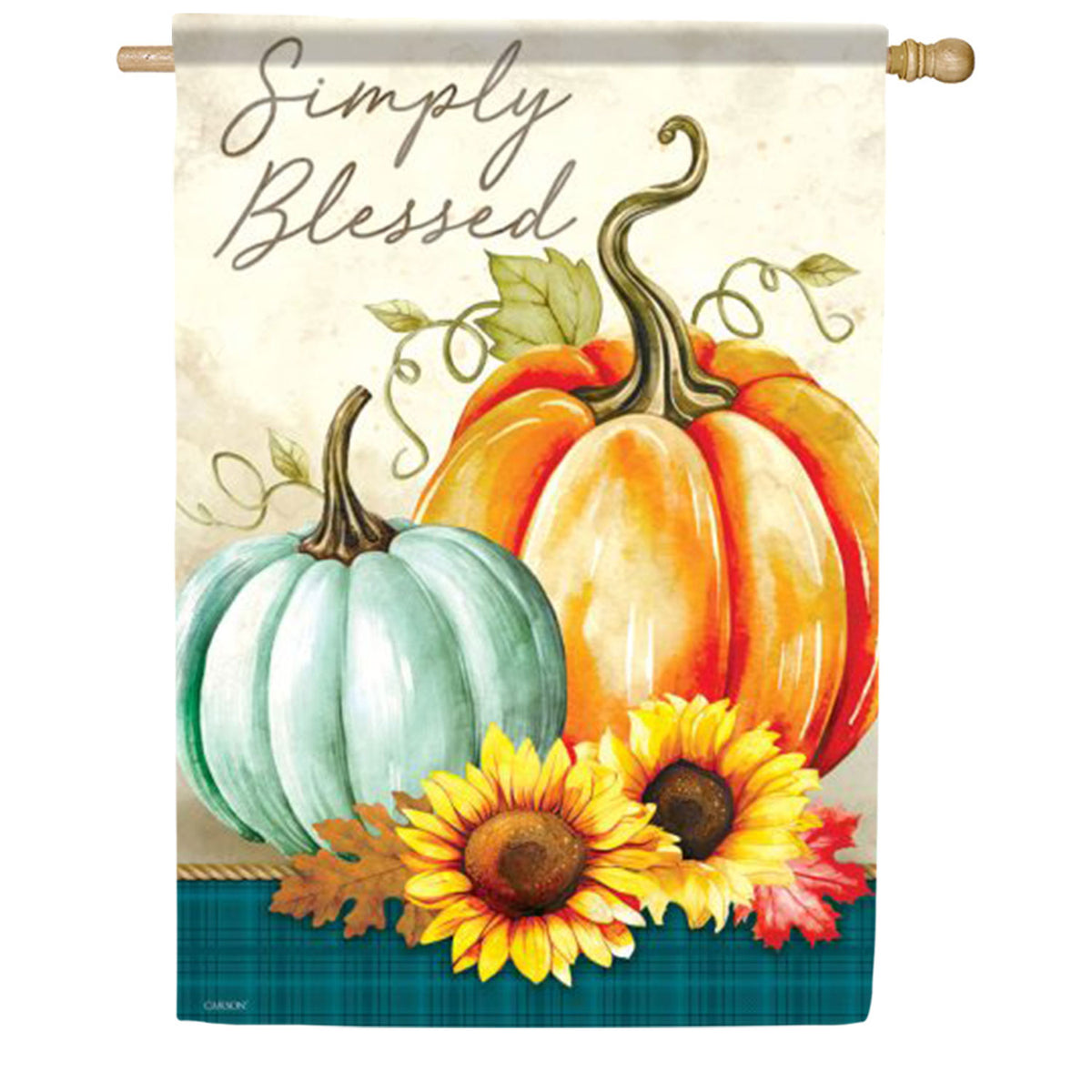 Simply Blessed House Flag