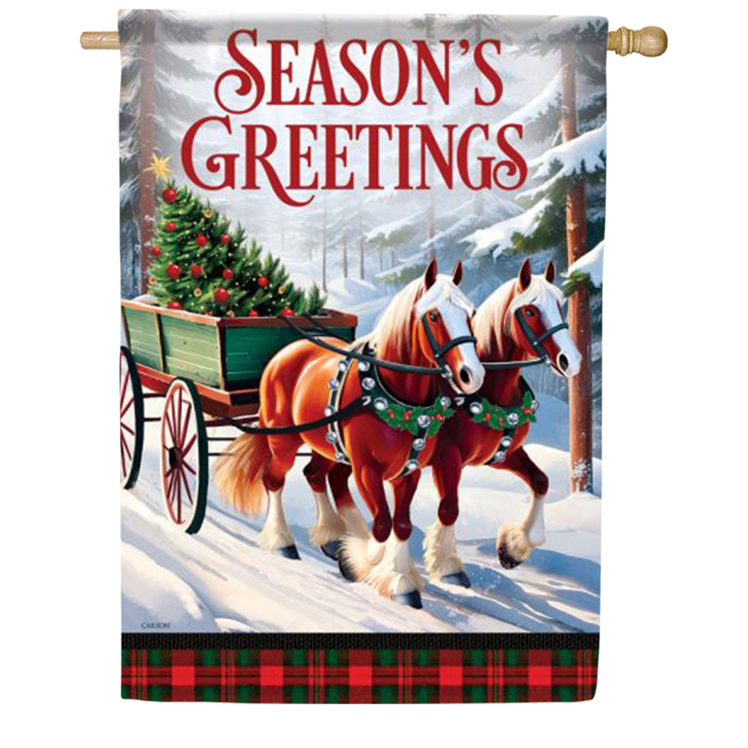 Season's Greetings House Flag