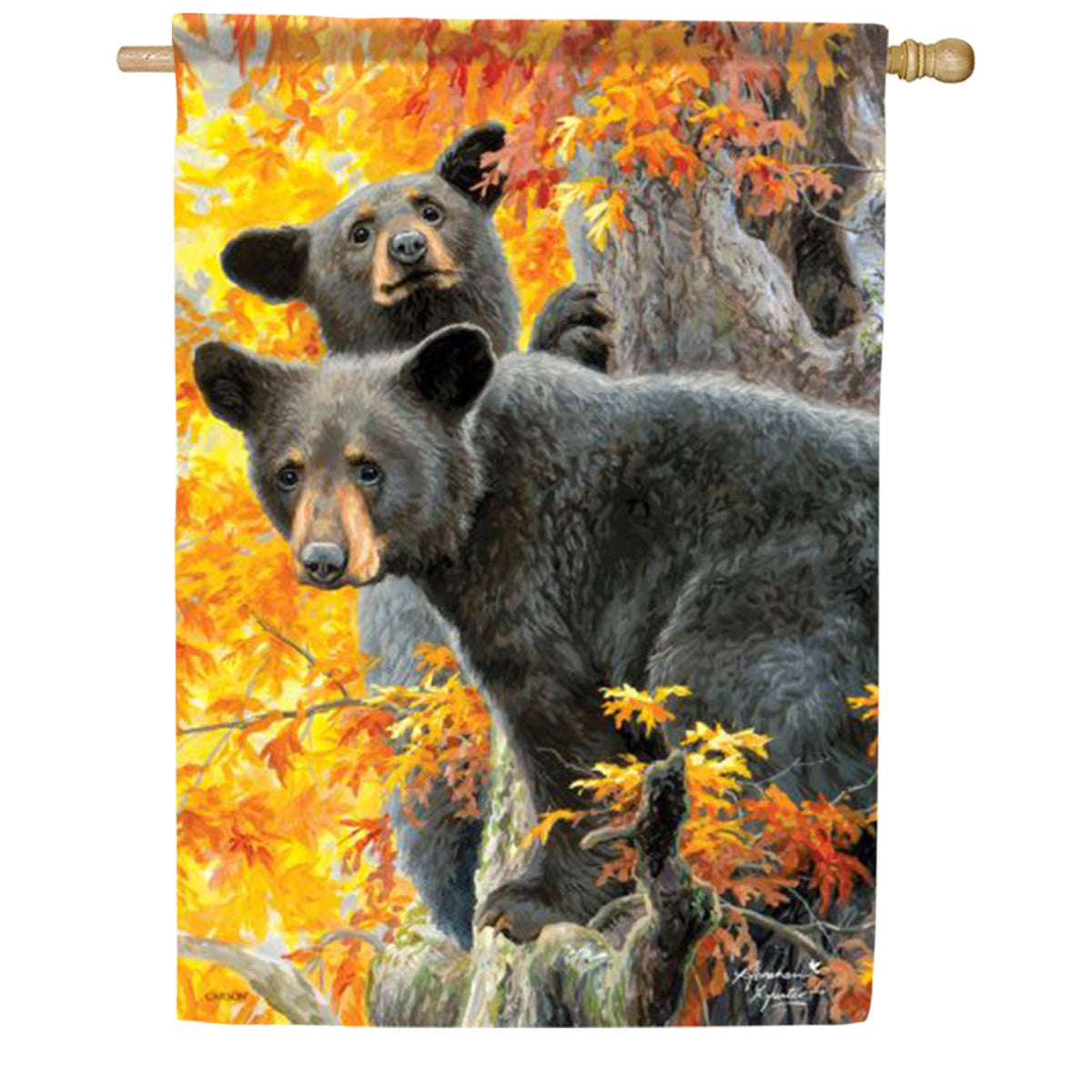 Bearly Tree House Flag