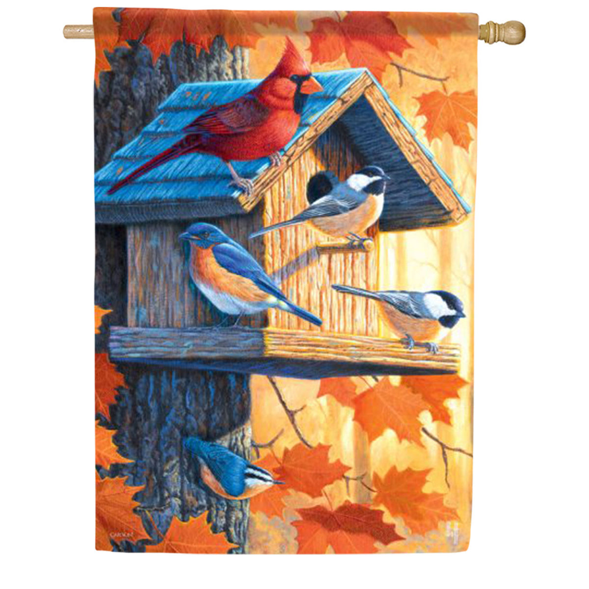 Songbirds House House Flag