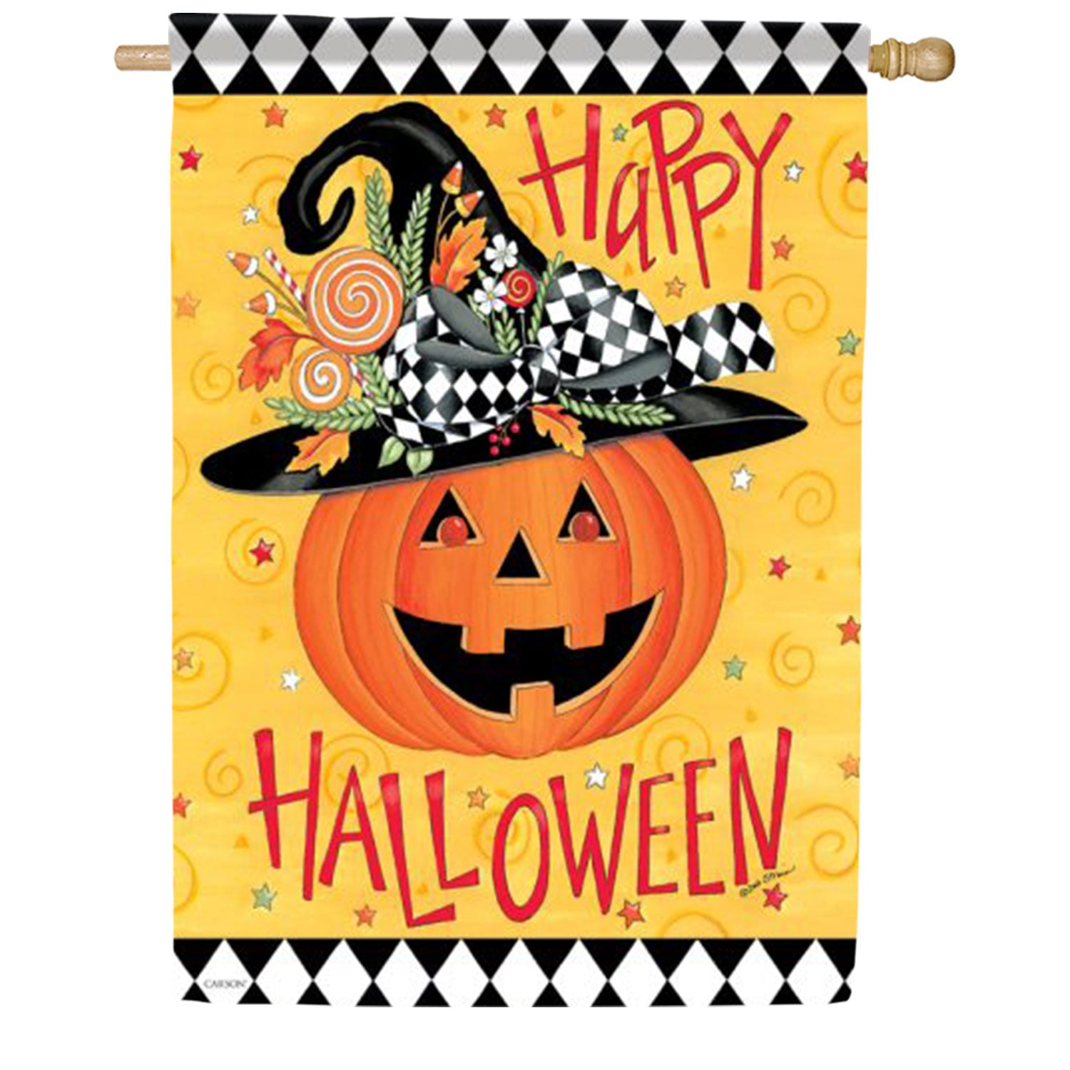 Happy Halloween House Flag