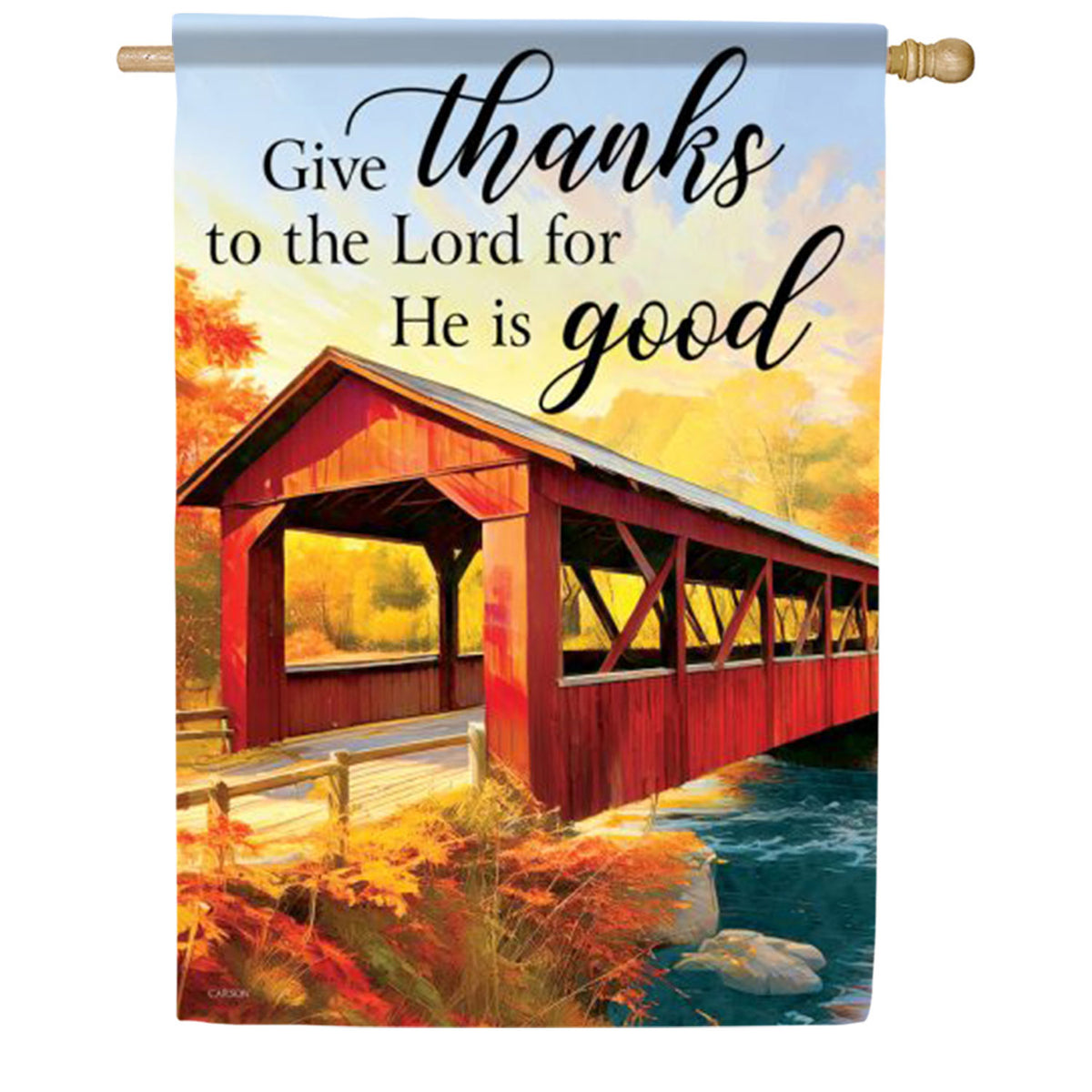 Thanks To The Lord House Flag