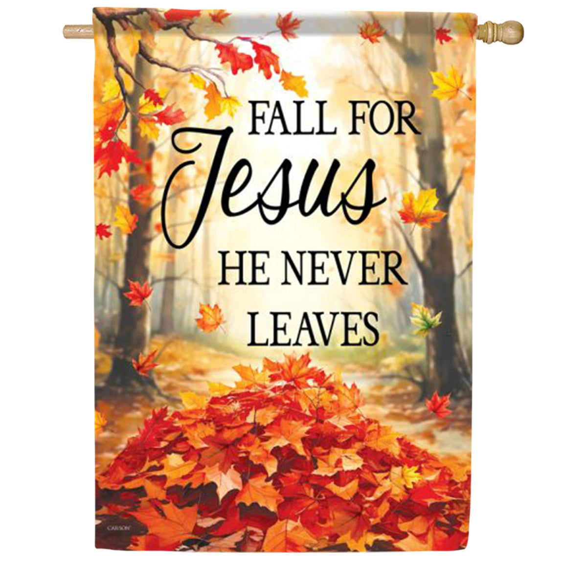 Fall For Jesus House Flag