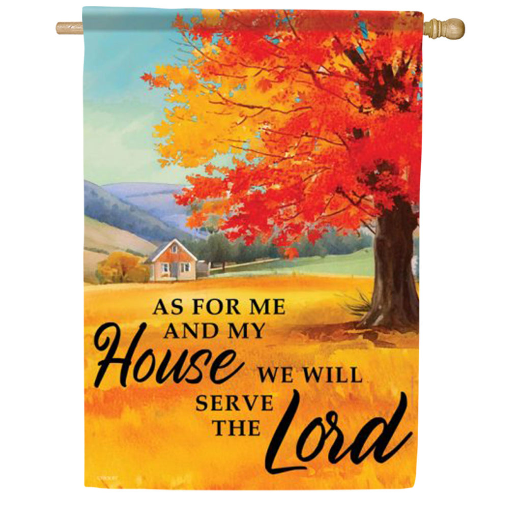 Serve The Lord House Flag