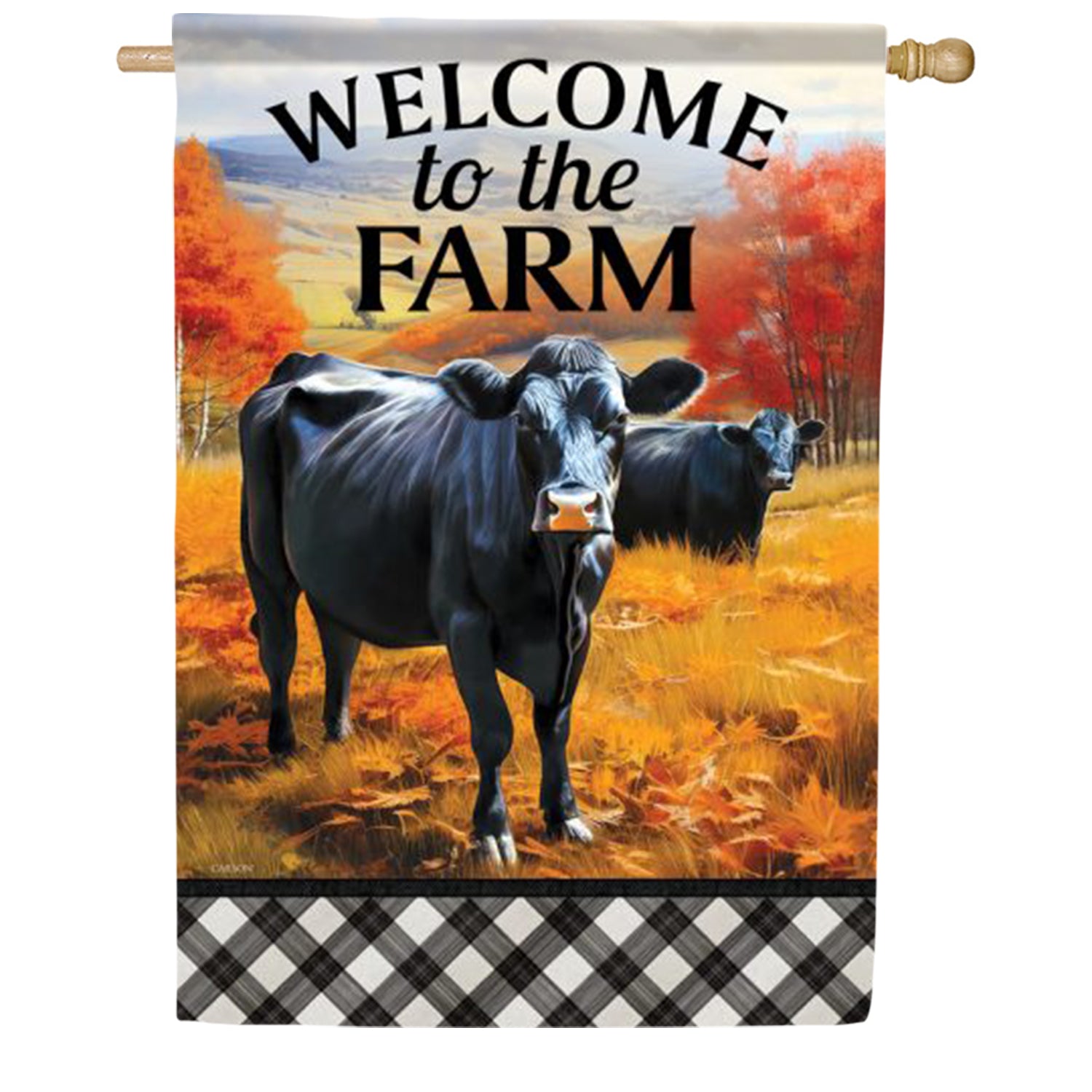 Welcome To The Farm House Flag