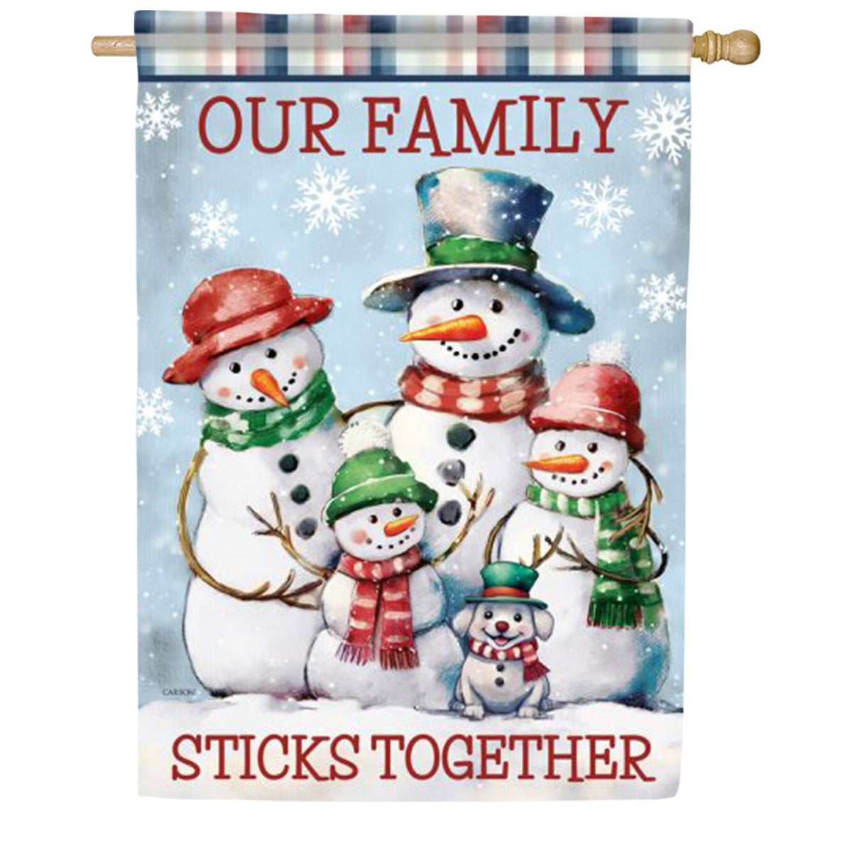 Our Family Sticks Together House Flag