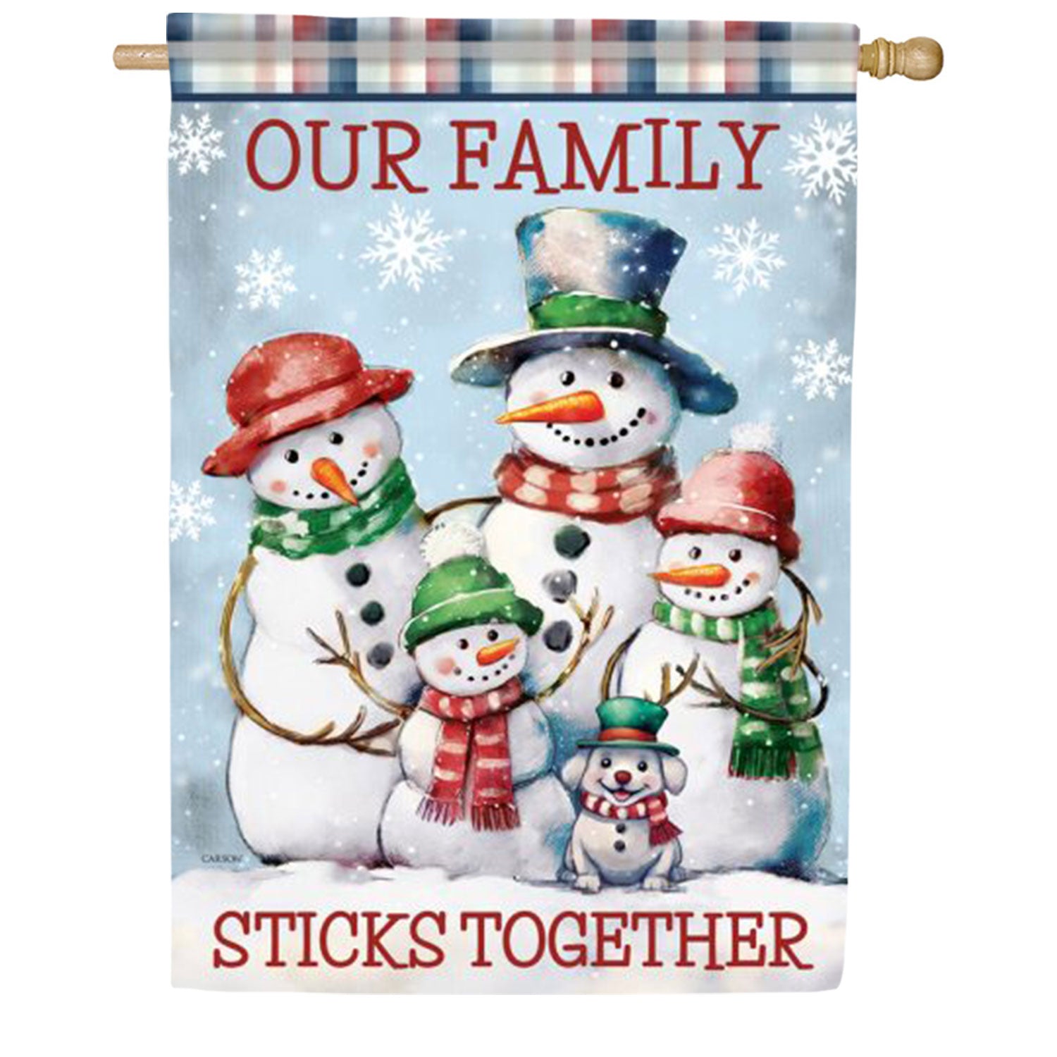 Our Family Sticks Together House Flag