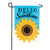 Carson Hello Sunshine Applique Garden Flag