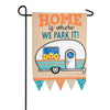 Carson Where We Park Applique Garden Flag