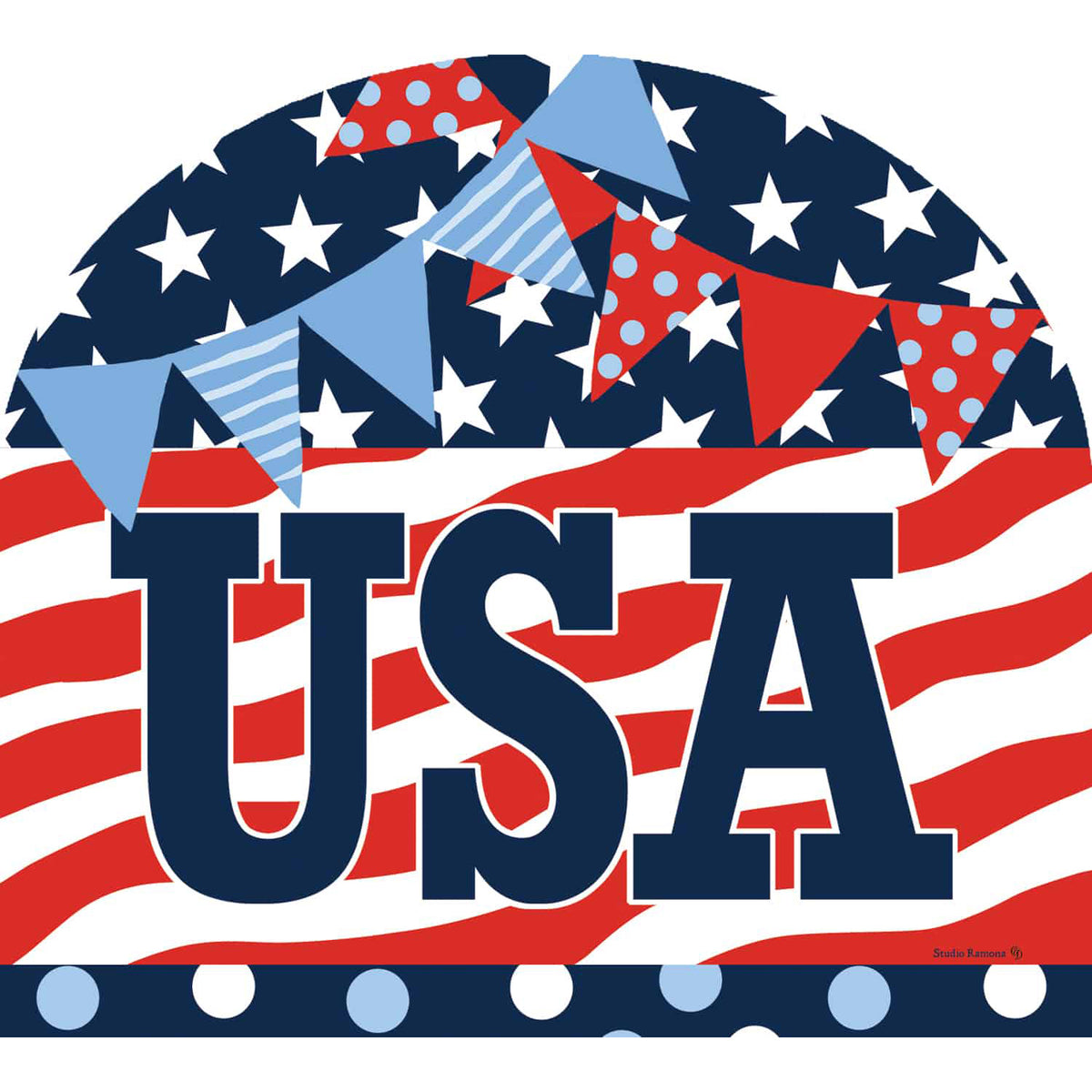 Patriotic Patterns Arbor Mate