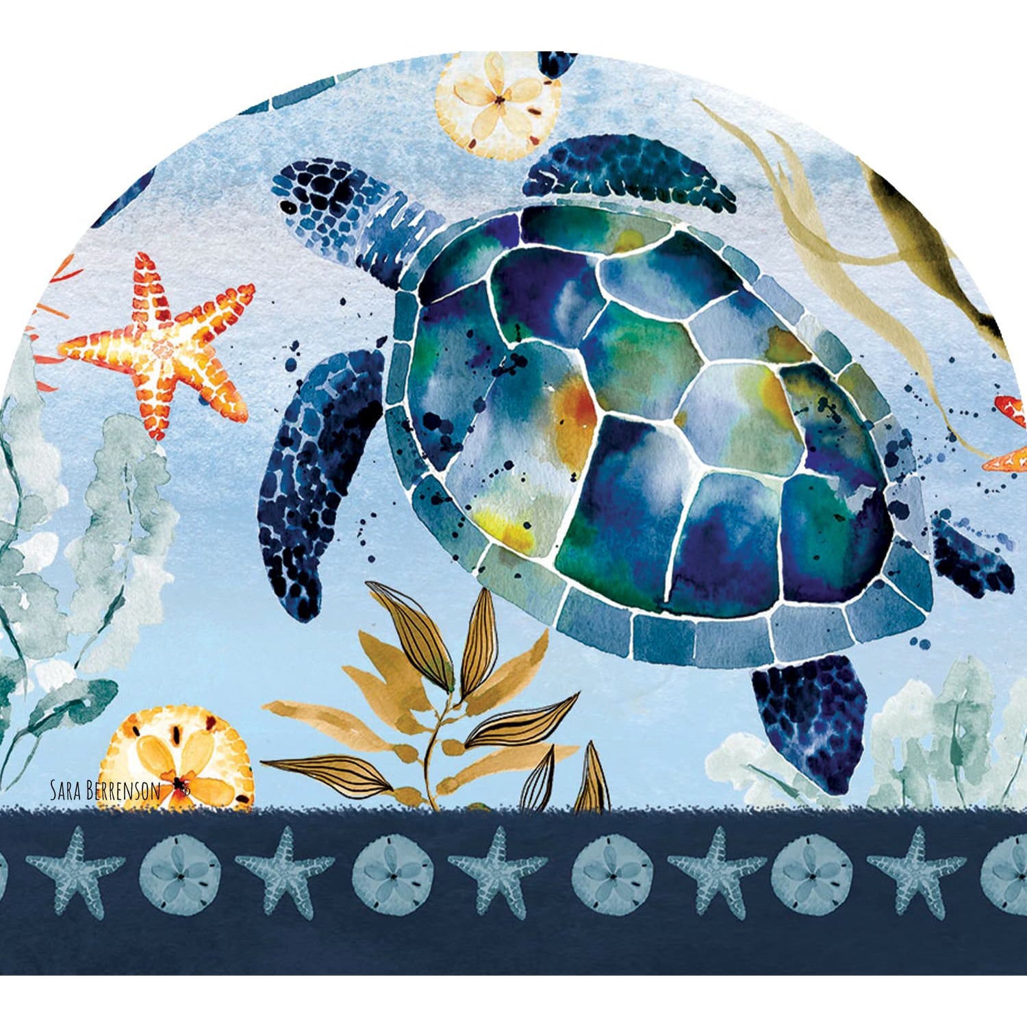 Watercolor Turtles Arbor Mate