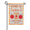 Custom Decor Applique Garden Flag - Pumpkin Spice