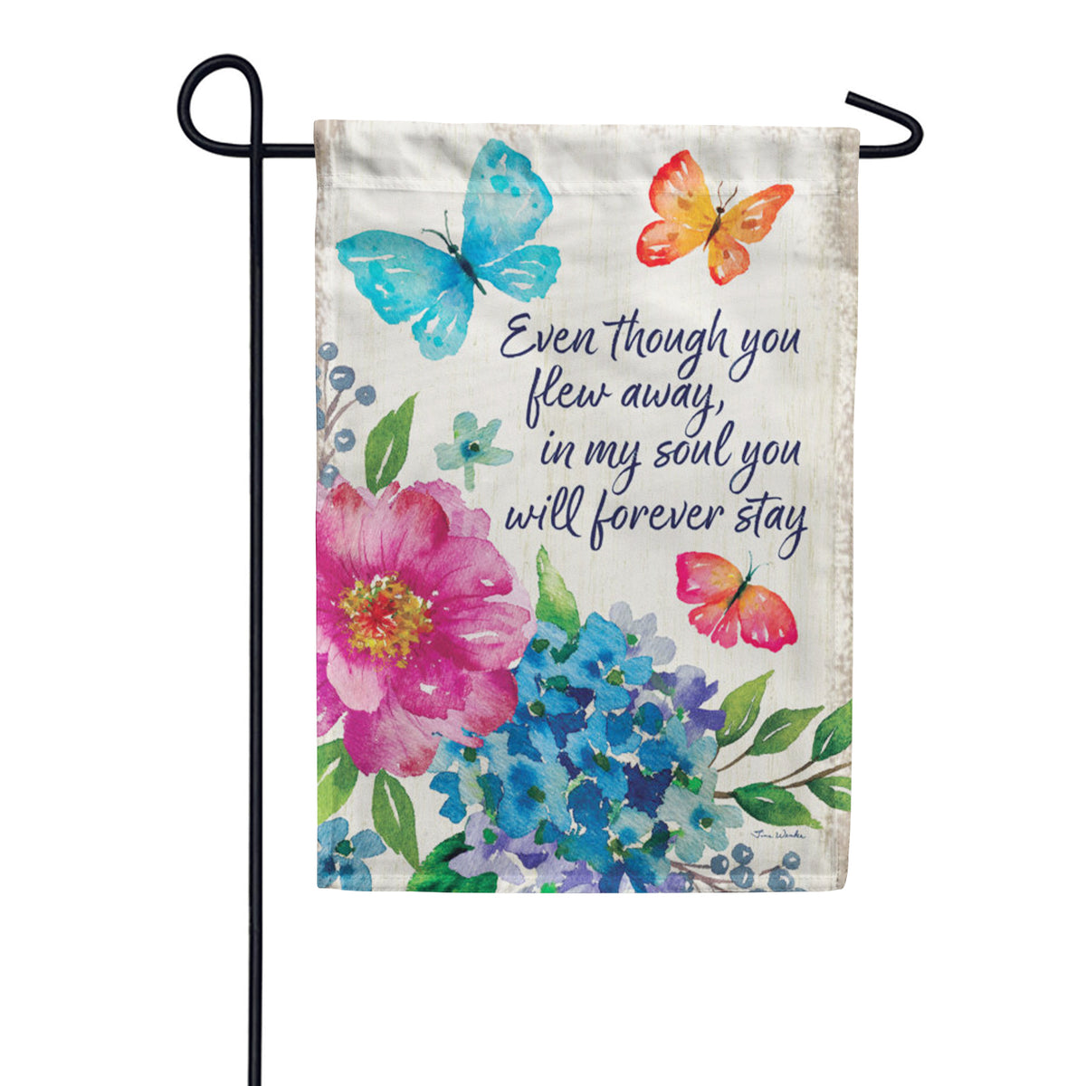 Custom Decor Garden Flag - Butterfly Bereavement
