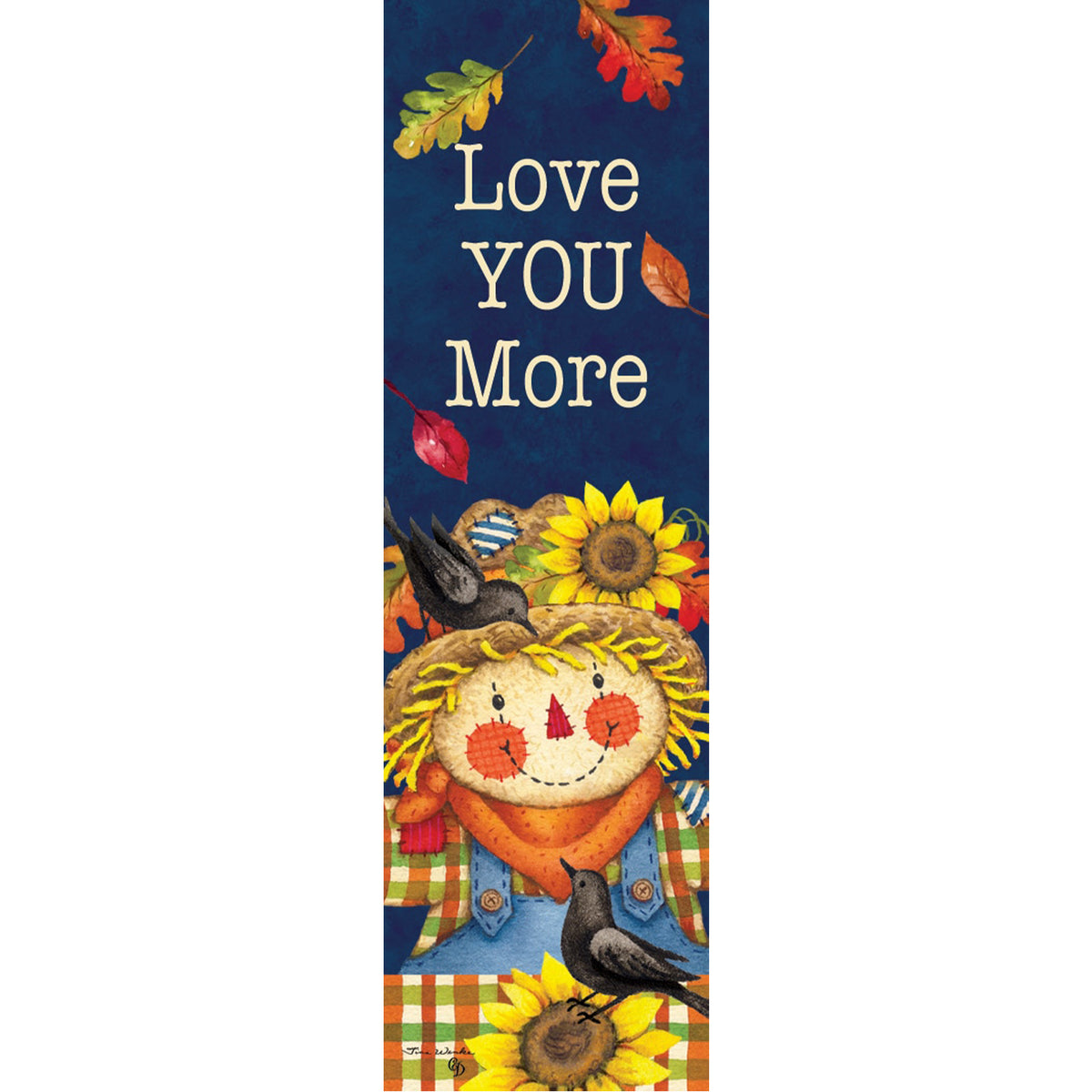 Custom Decor Scarecrow Plaid Plant Expressions Magnet