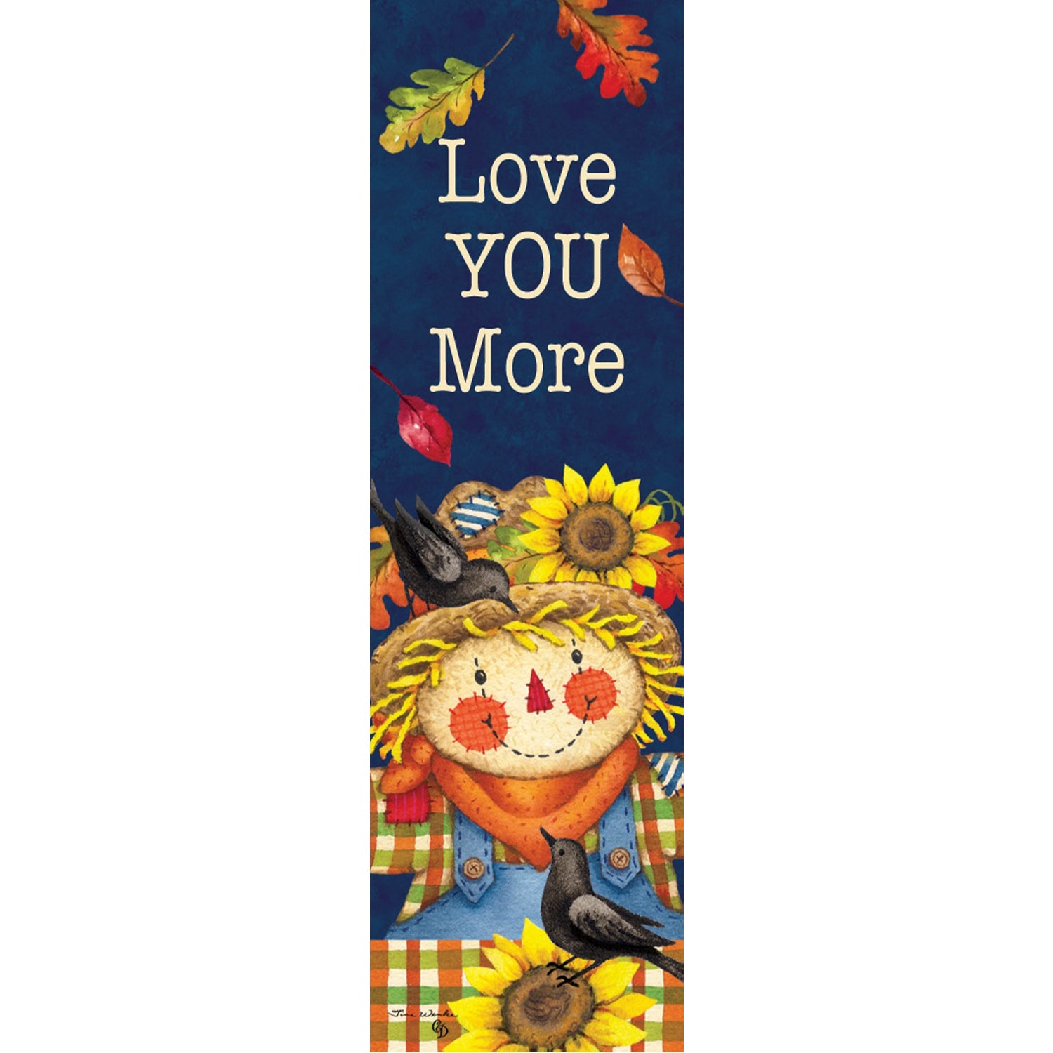 Custom Decor Scarecrow Plaid Plant Expressions Magnet