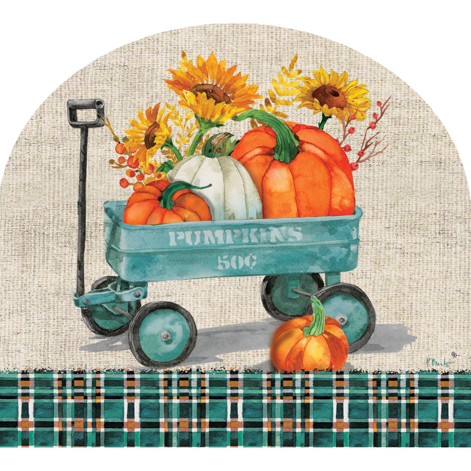 Custom Decor Arbor Mates - Pumpkin Wagon