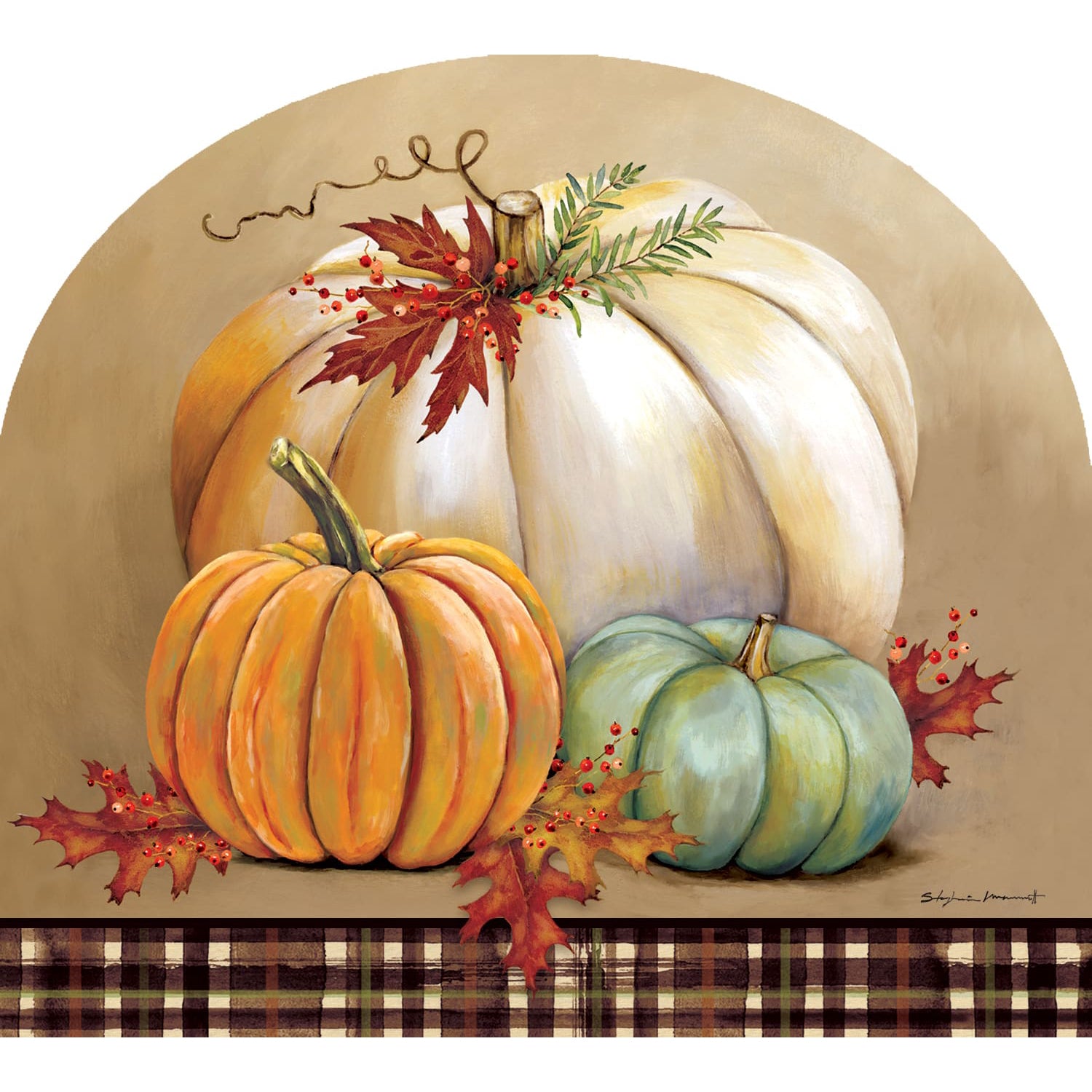 Custom Decor Arbor Mates - Pumpkin Trio