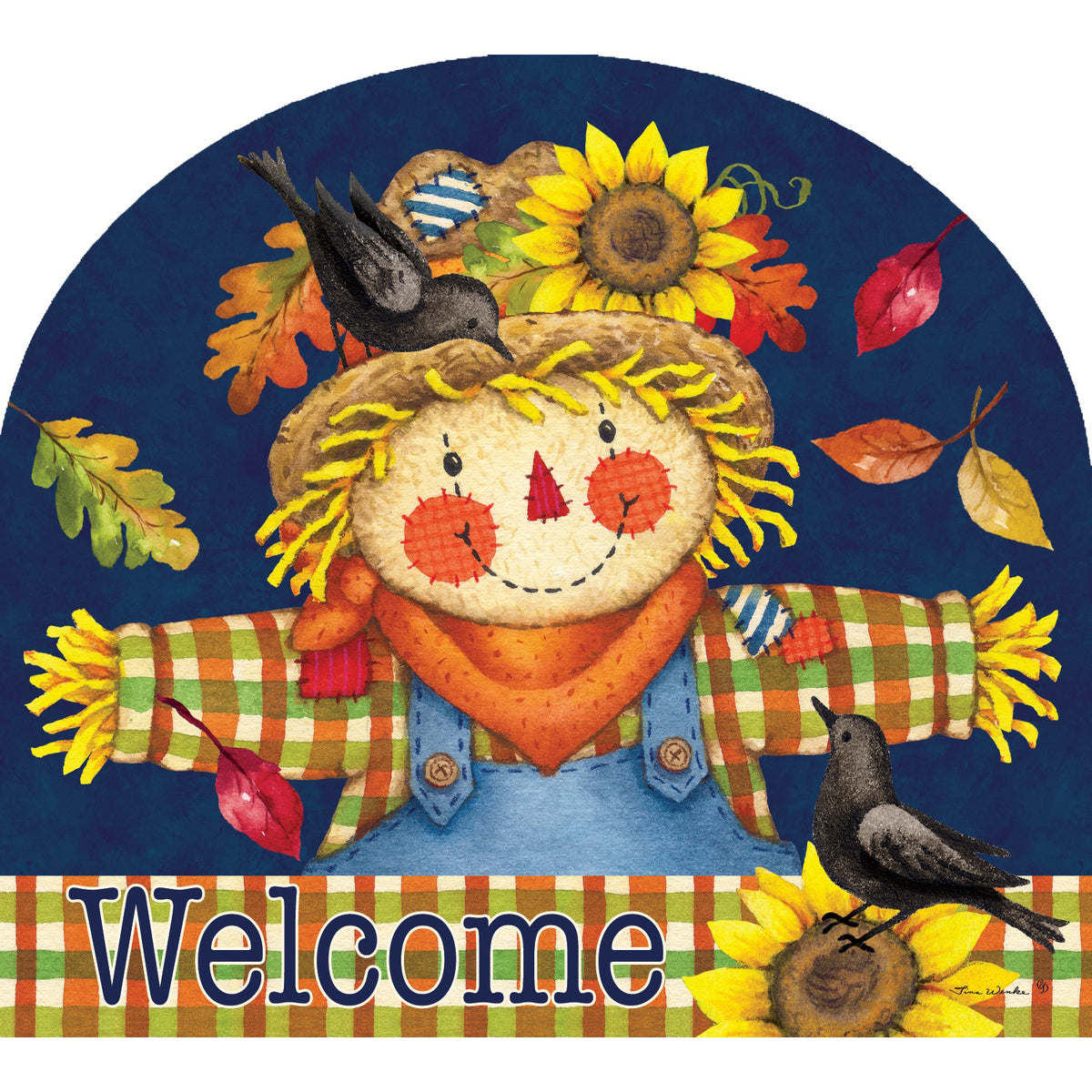 Custom Decor Arbor Mates - Scarecrow Plaid