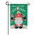 Custom Decor Applique Garden Flag - Gnome Holiday