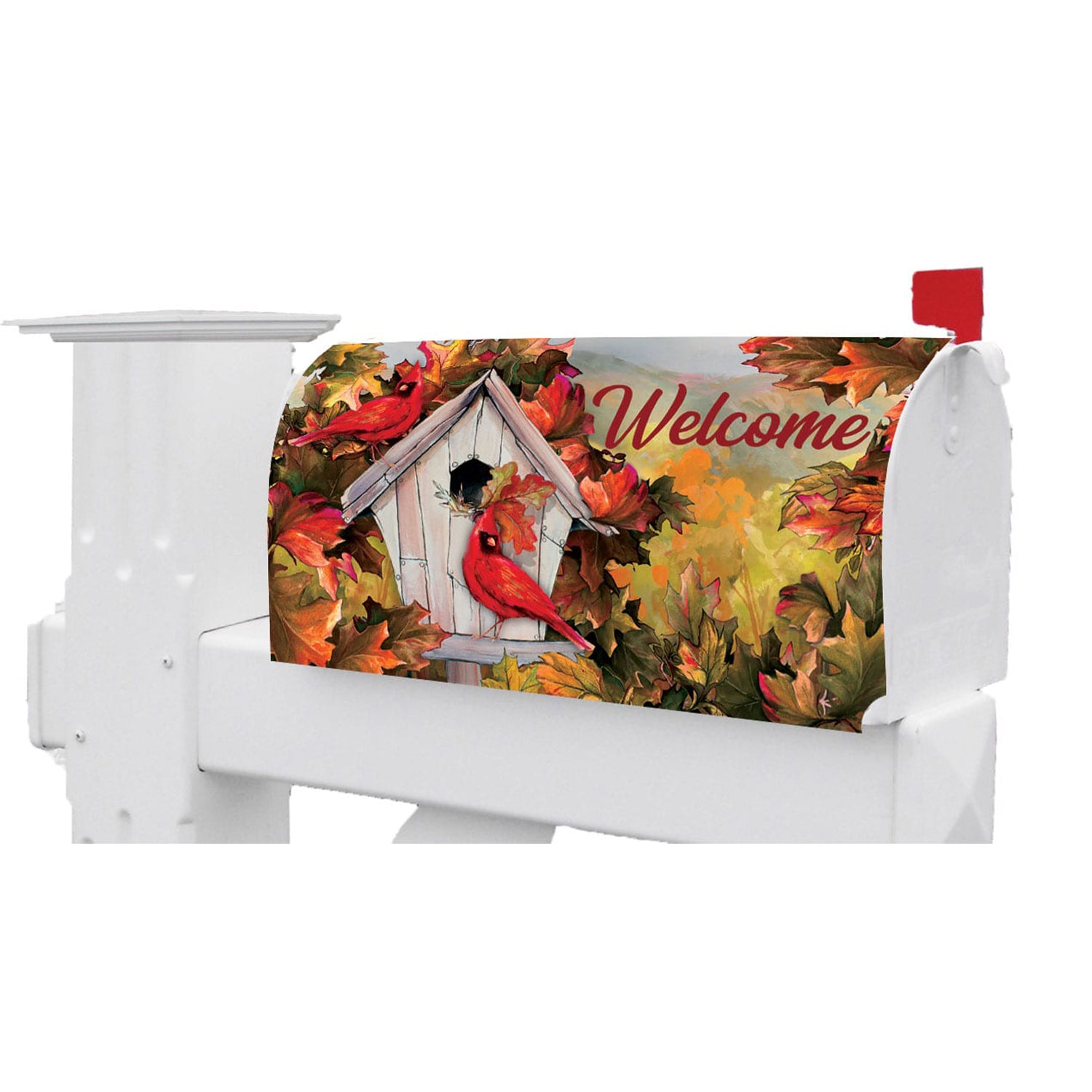 Custom Decor Mailbox Makeover - Cardinal Birdhouse