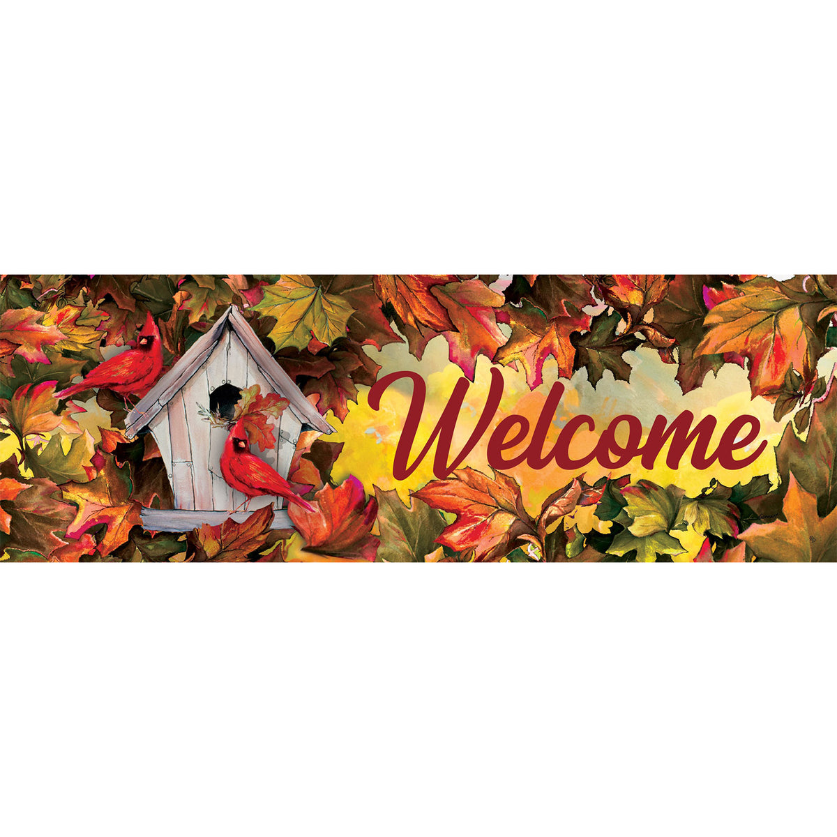 Custom Decor Cardinal Birdhouse Signature Sign