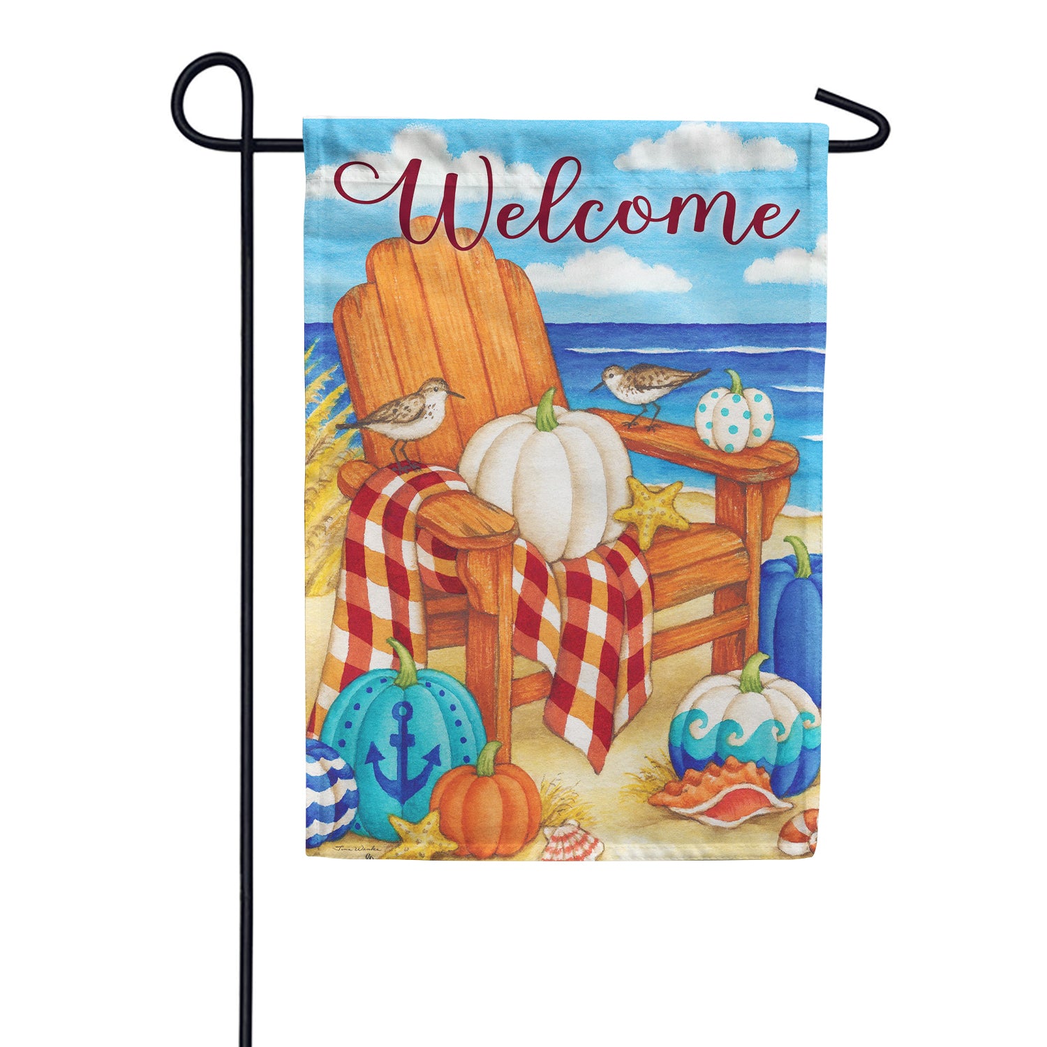 Custom Decor Fall Beach Garden Flag