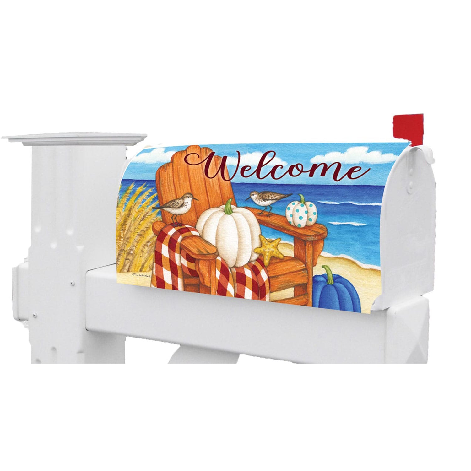 Custom Decor Mailbox Makeover - Fall Beach