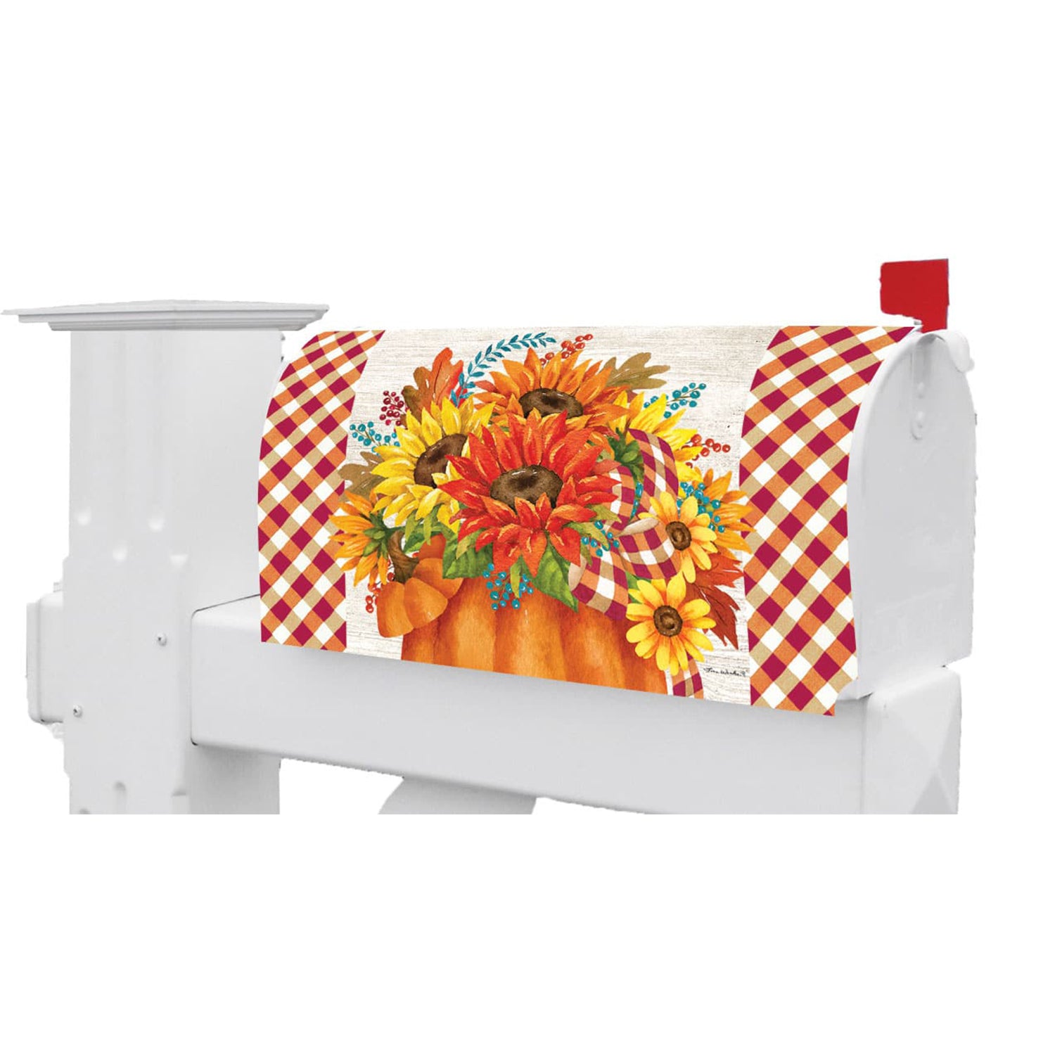 Custom Decor Mailbox Makeover - Pumpkin Sunflower