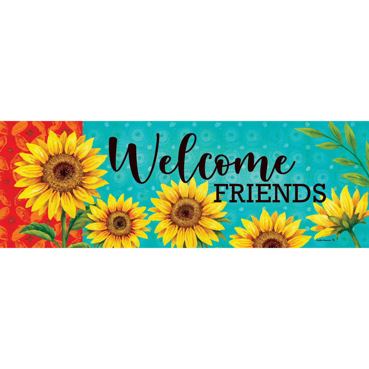 Custom Decor Sunflower Welcome Signature Sign
