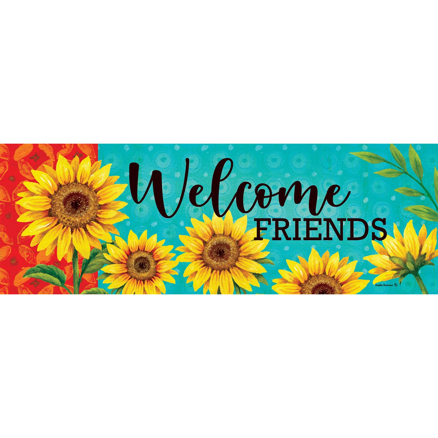 Custom Decor Sunflower Welcome Signature Sign