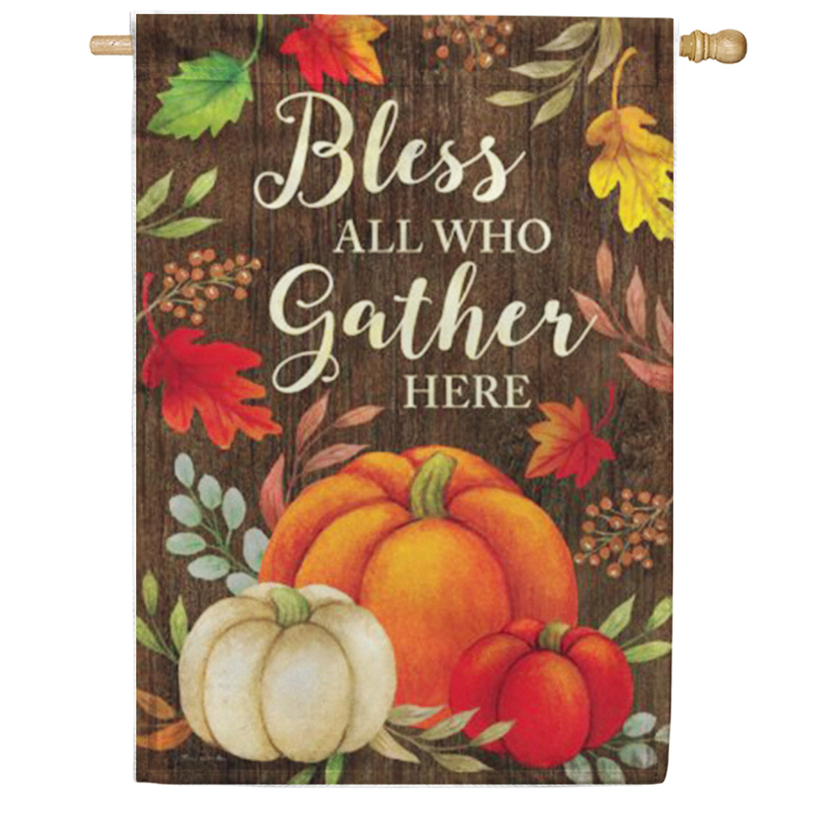 Custom Decor Bless & Gather House Flag