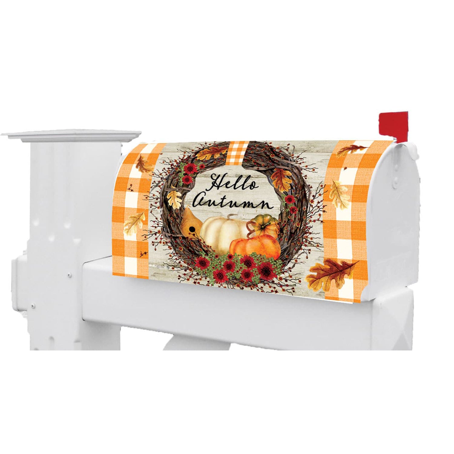 Custom Decor - Autumn Wreath - Mailbox Makeover