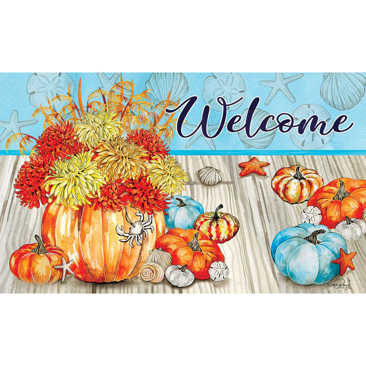 Custom Decor Mat - Coastal Fall