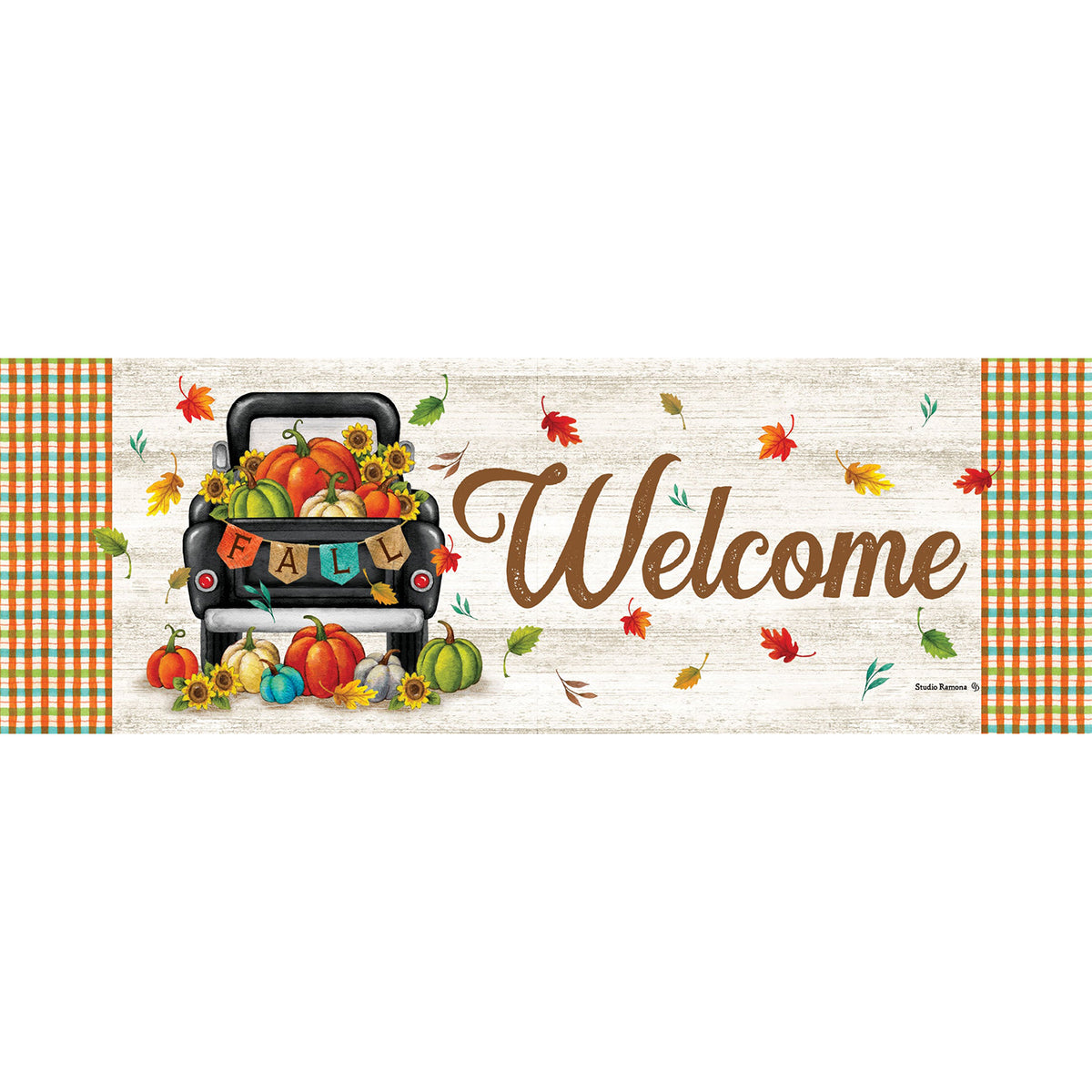 Custom Decor Pumpkin Truck Signature Sign