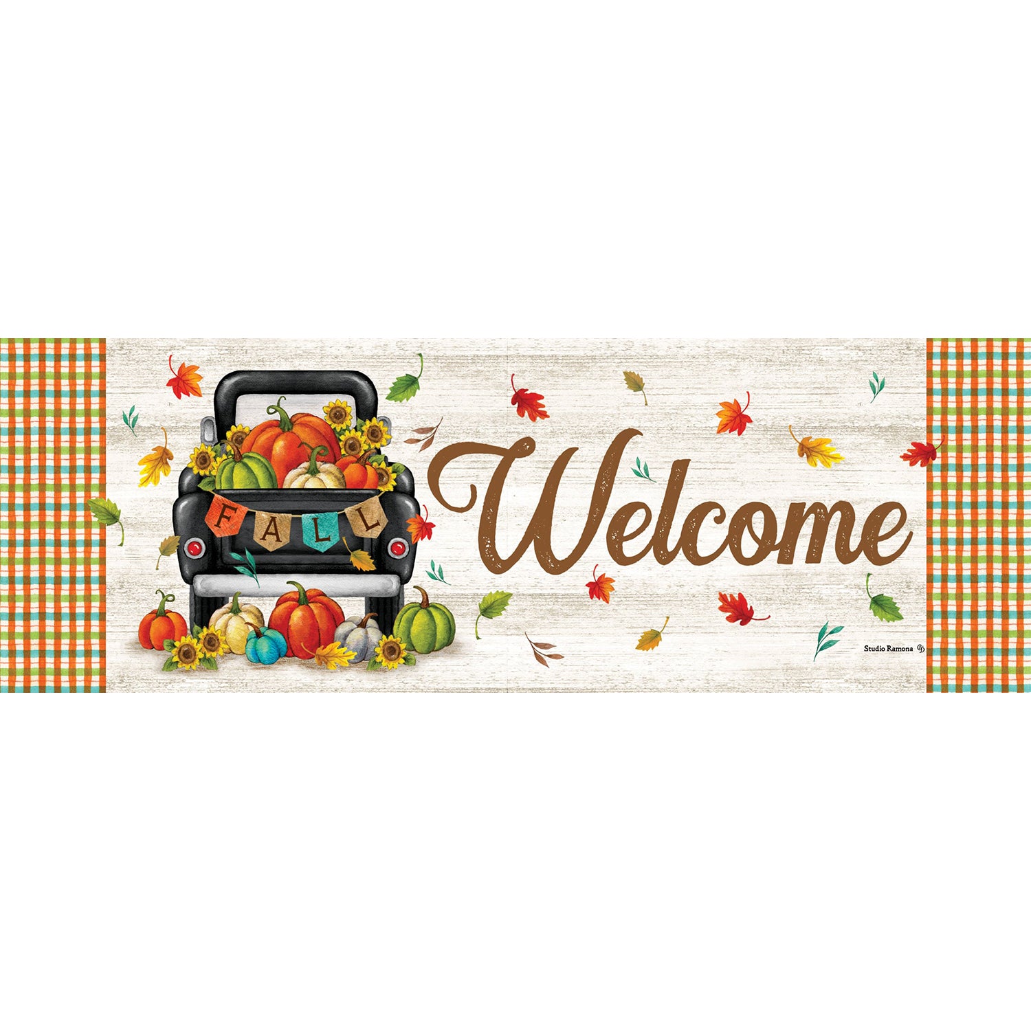 Custom Decor Pumpkin Truck Signature Sign