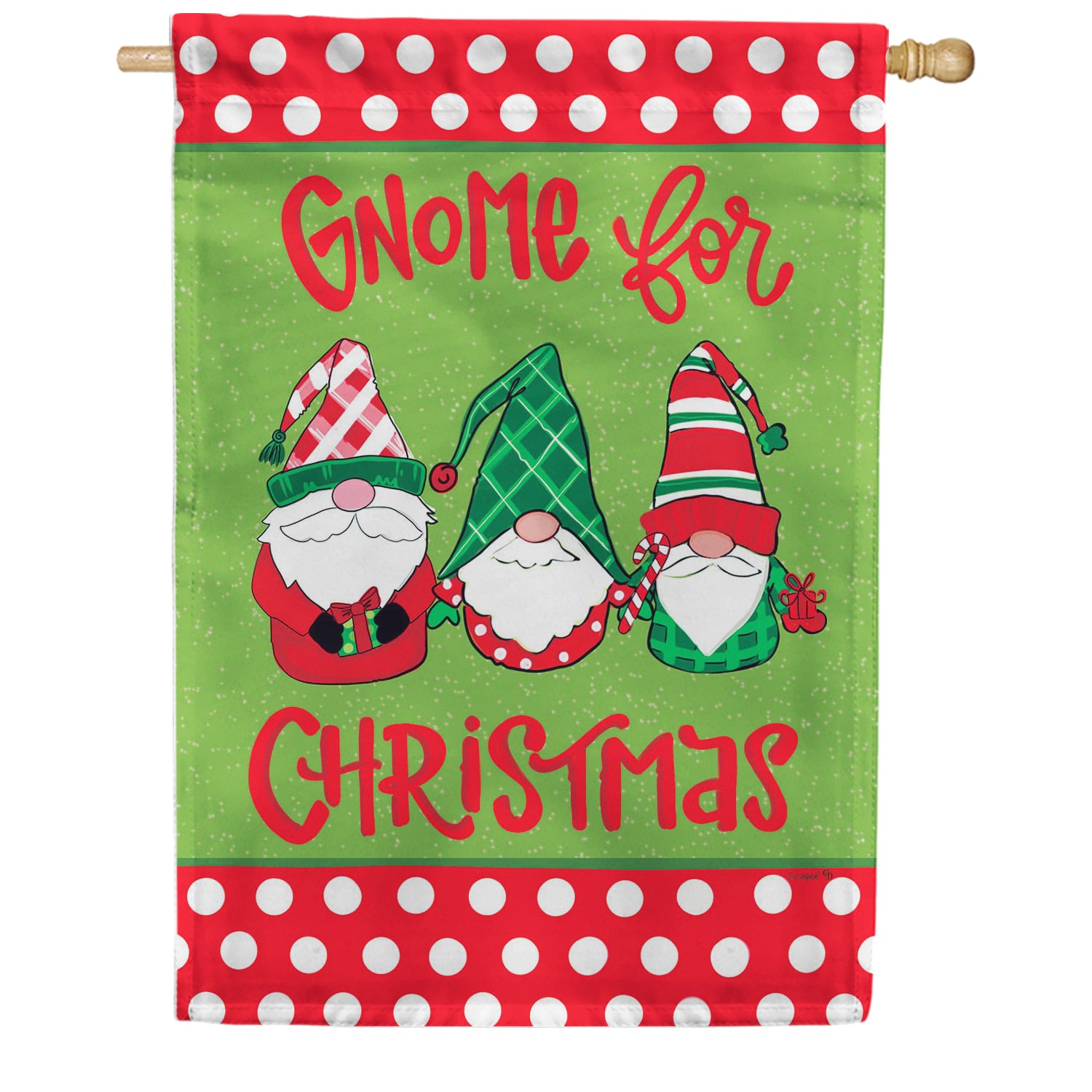 Custom Decor Gnome for Christmas House Flag