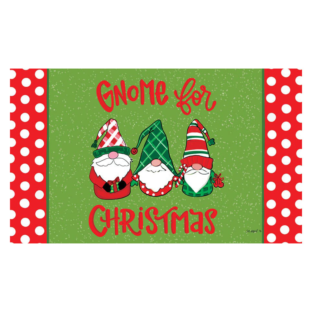 Custom Decor Mat - Gnome for Christmas