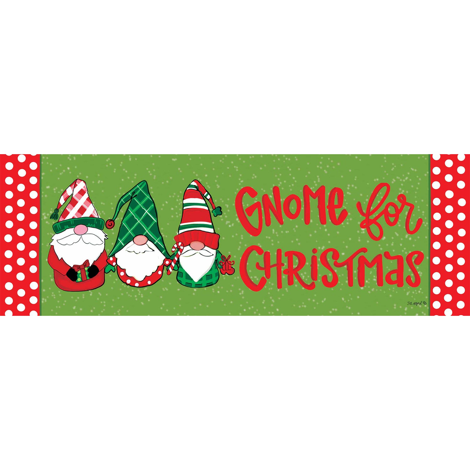 Custom Decor Gnome for Christmas Signature Sign