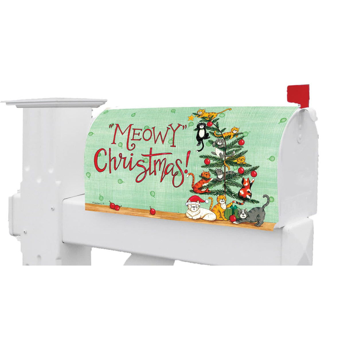Custom Decor Meowy Christmas - Mailbox Makeover