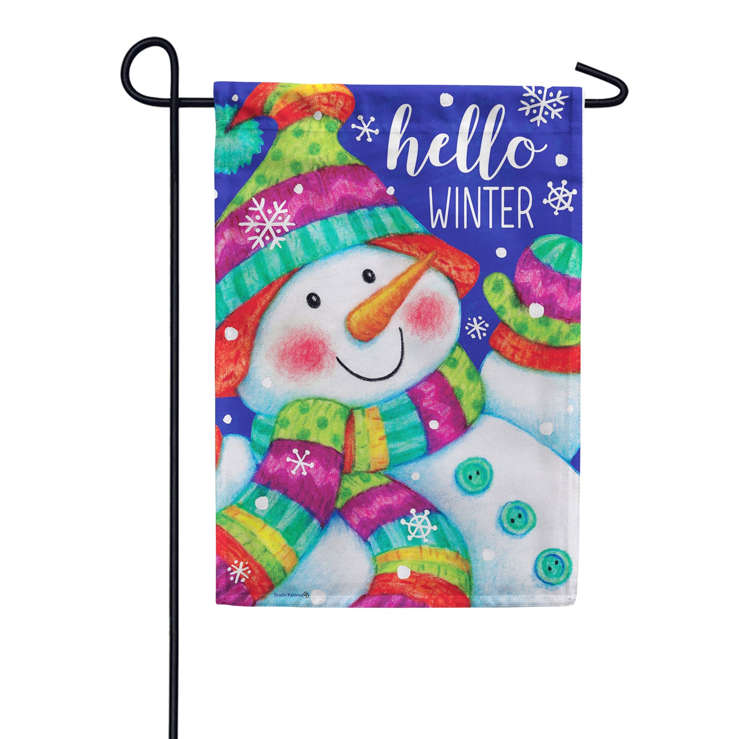Custom Decor Hello Winter Garden Flag