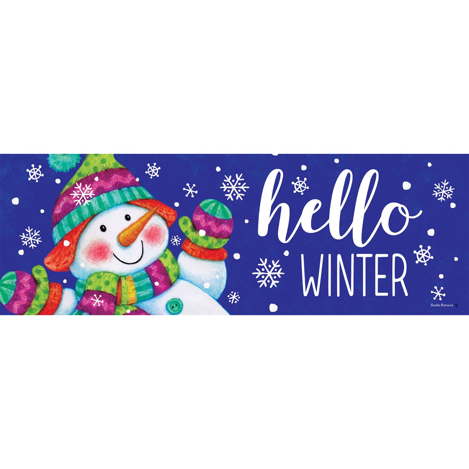 Custom Decor Hello Winter Signature Sign