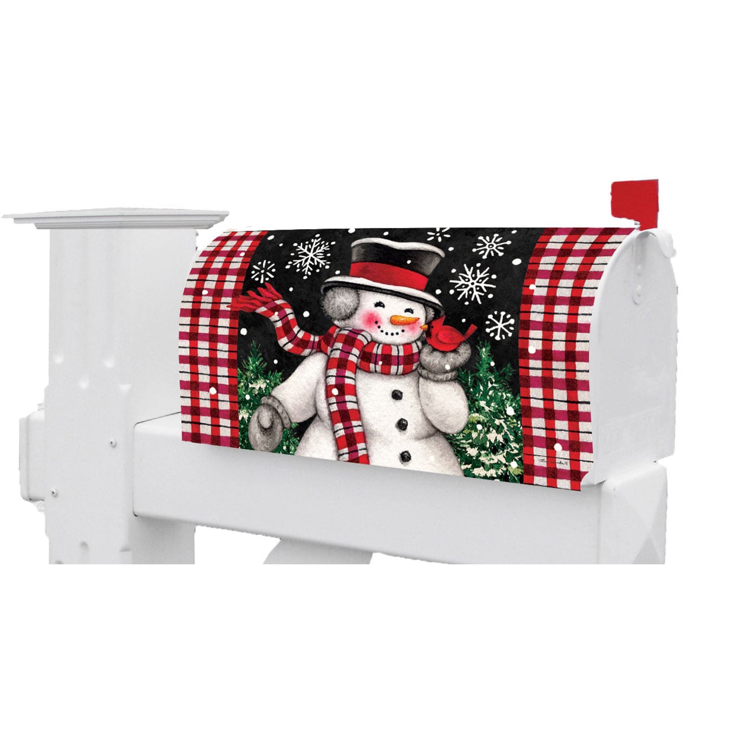 Custom Decor Mailbox Makeover - Snowman & Cardinal
