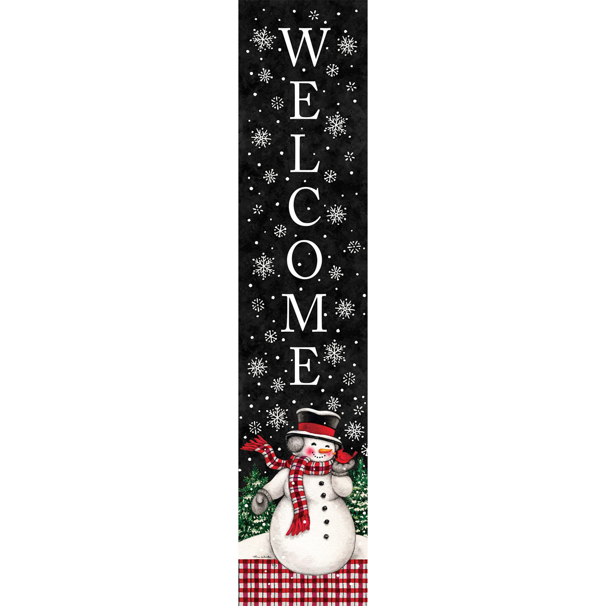 Custom Decor Yard Expression - Snowman & Cardinal