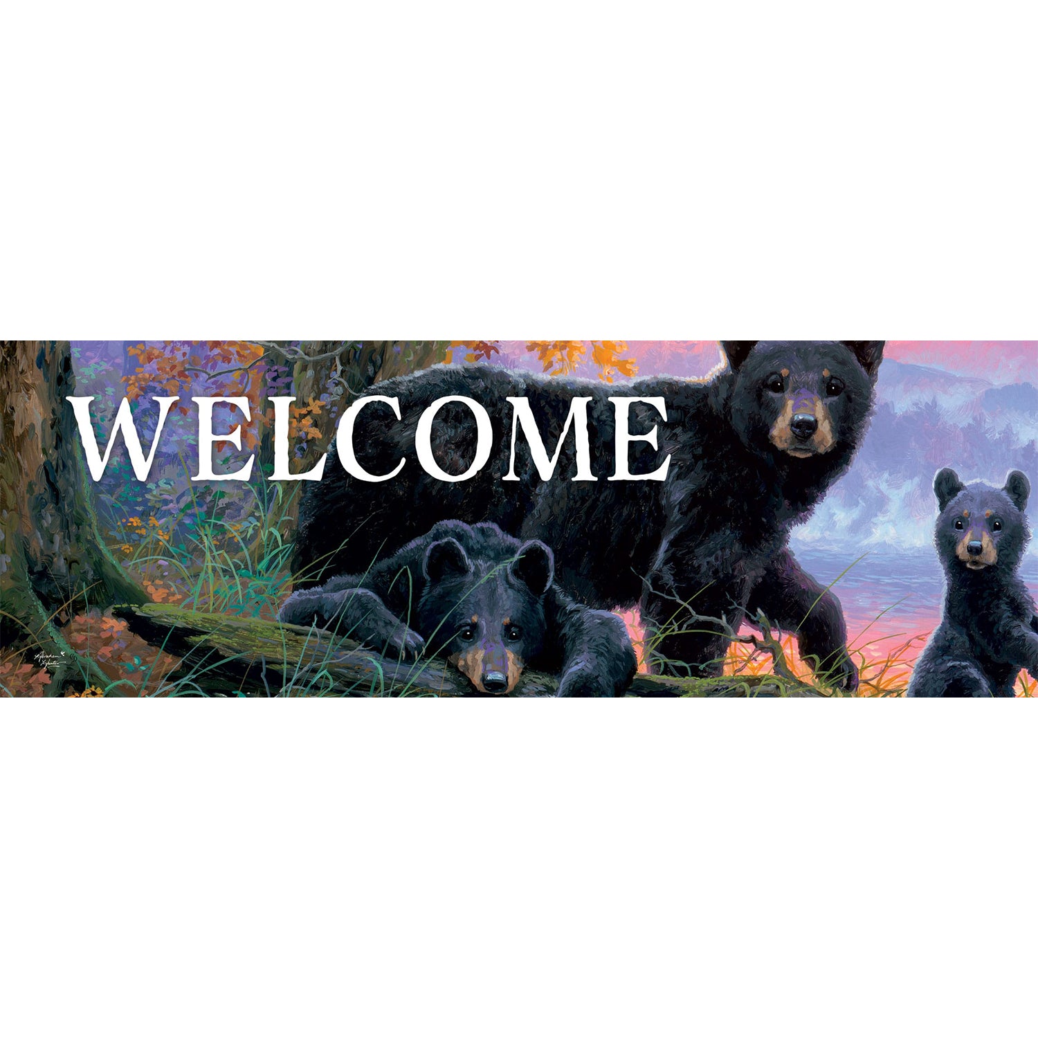 Custom Decor Bear Family Signature Sign