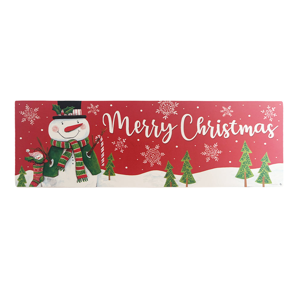 Red & Green Snowman Signature Sign
