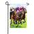 Custom Decor Race Horses Garden Flag