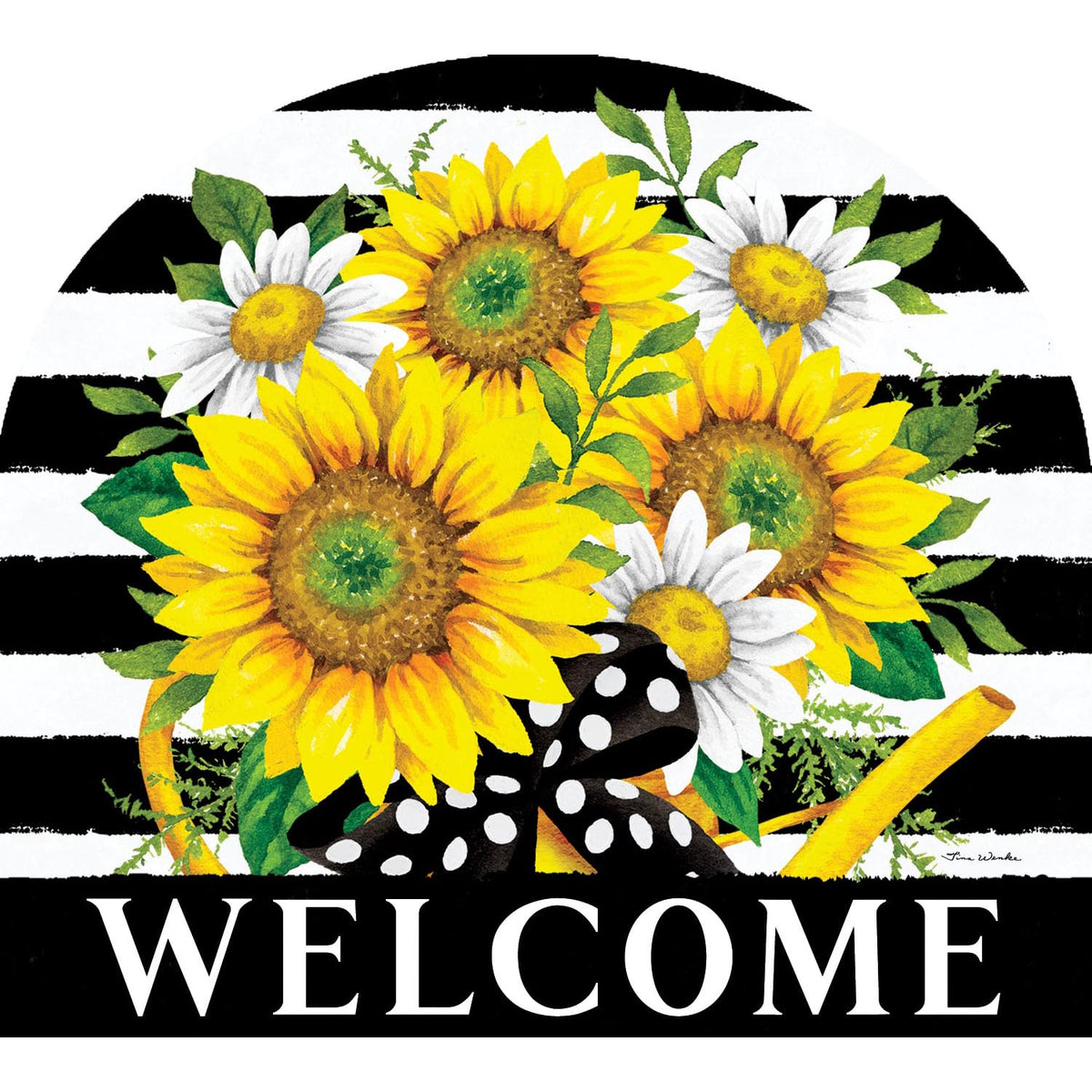 Sunflower Watering Can Arbor Mate