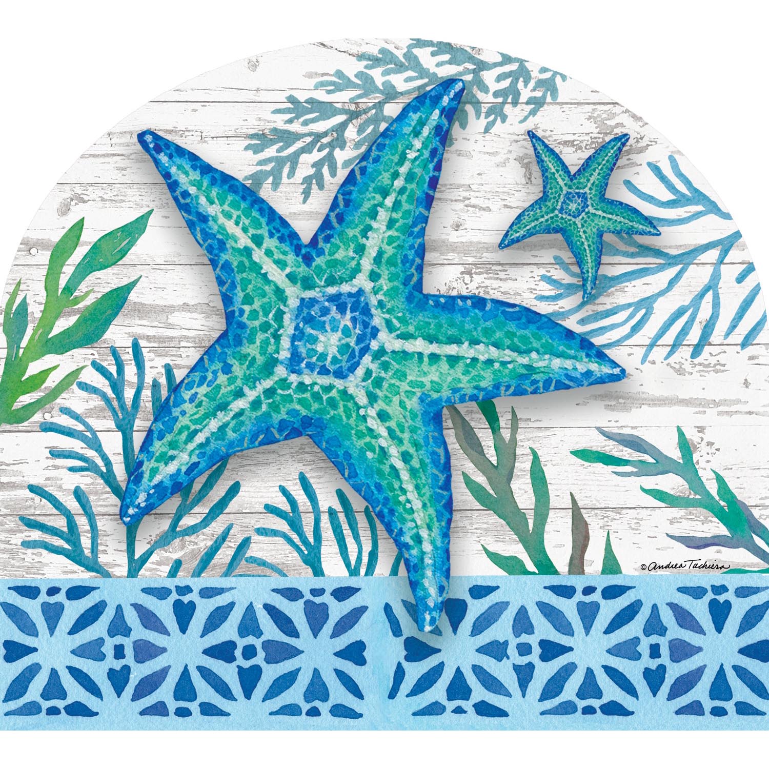 Teal Starfish Arbor Mate