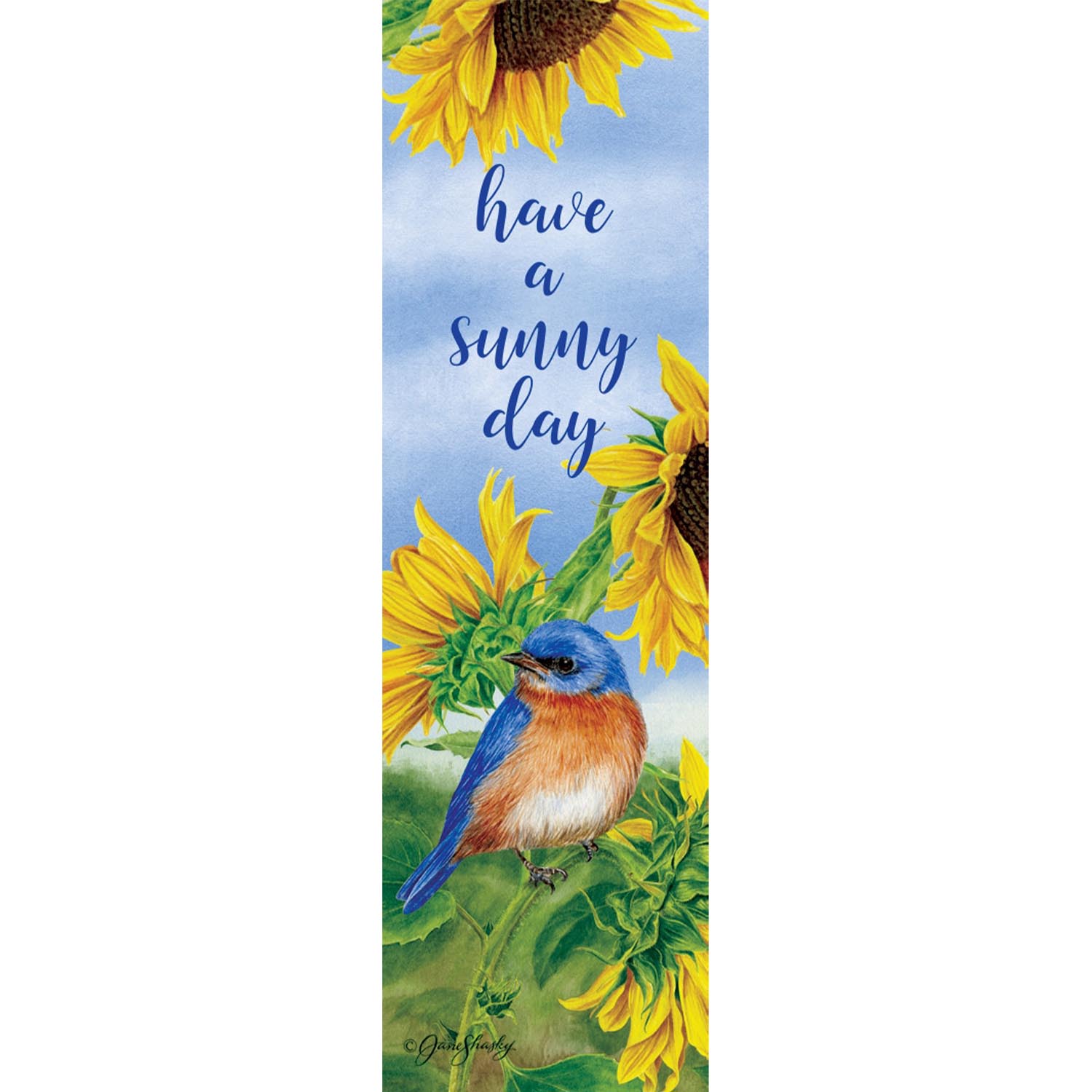 Bluebird Sunflowers Plant Expressions Magnet
