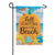 Custom Decor Applique Garden Flag - Beach Pumpkin